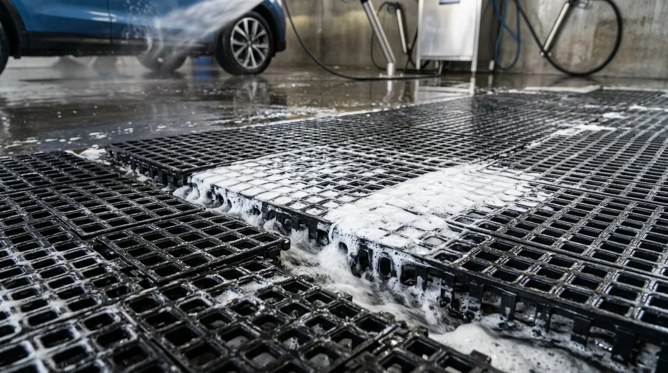 Traditional rubber grid