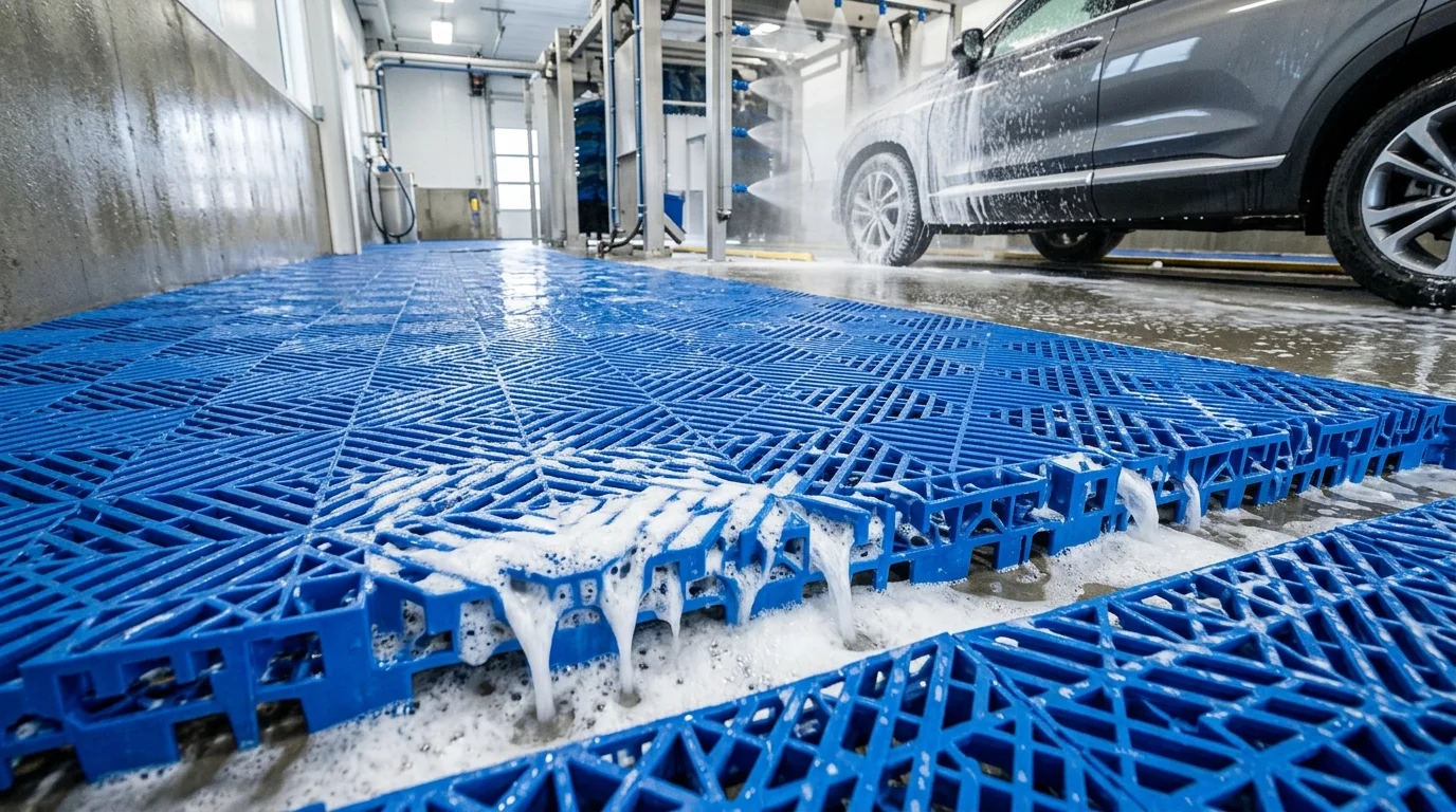 Washing bays drainage